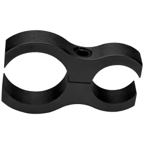 Allstar Performance Fuel Pump Bracket - 2 Piece - Clamp-On - 1-1/2 in OD Tubes - 1-1/8 in Diameter - Black
