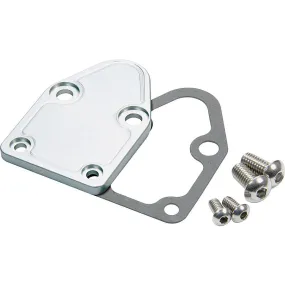 Allstar Performance SB Chevy Fuel Pump Block Off Plate - Aluminum