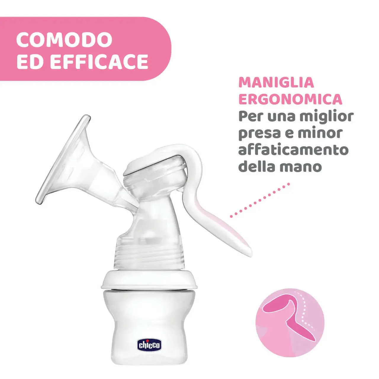 CHICCO – Tiralatte manuale Natural Feeling