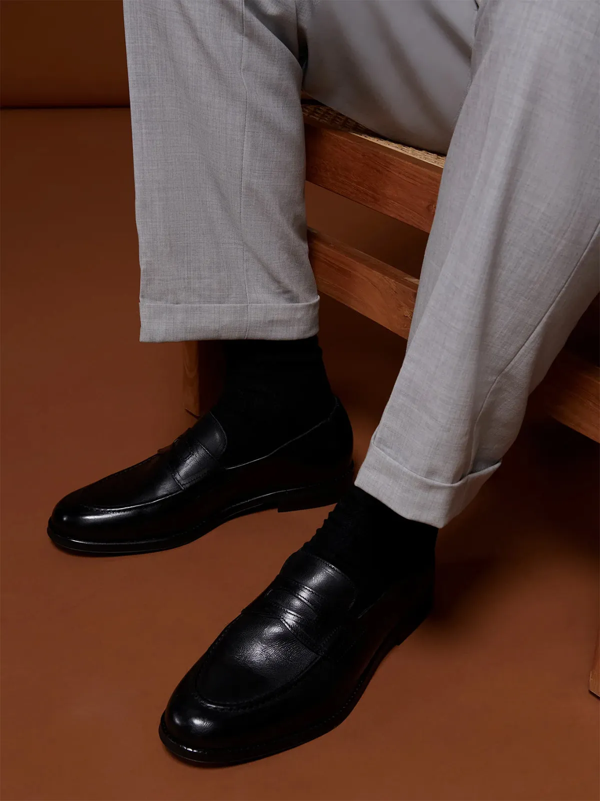 Christian Kimber Russell Classic Loafer - Black Grain