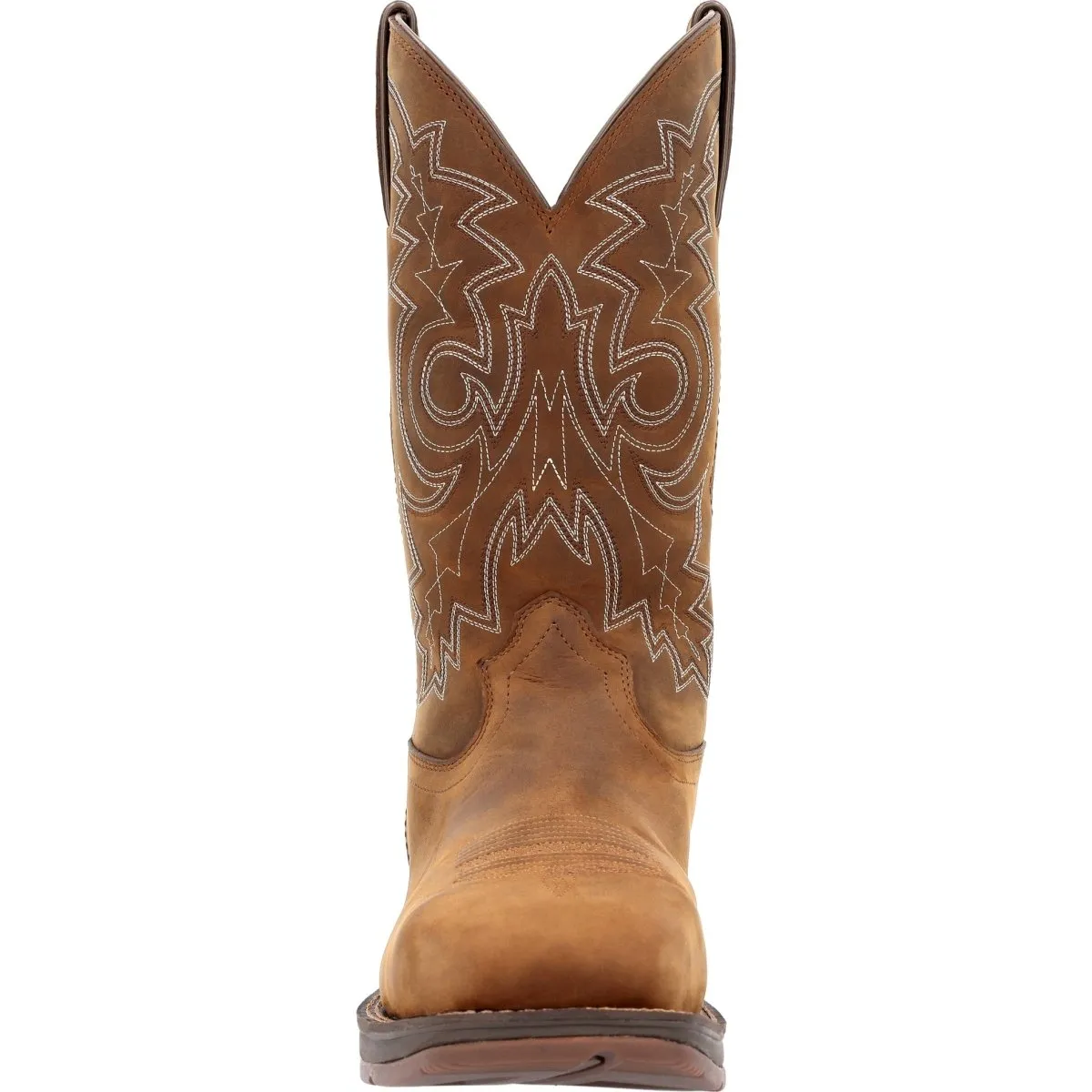 Durango Rebel Work Men's Steel Toe Waterproof Western Boots Ddb0389 In Saddle Brown