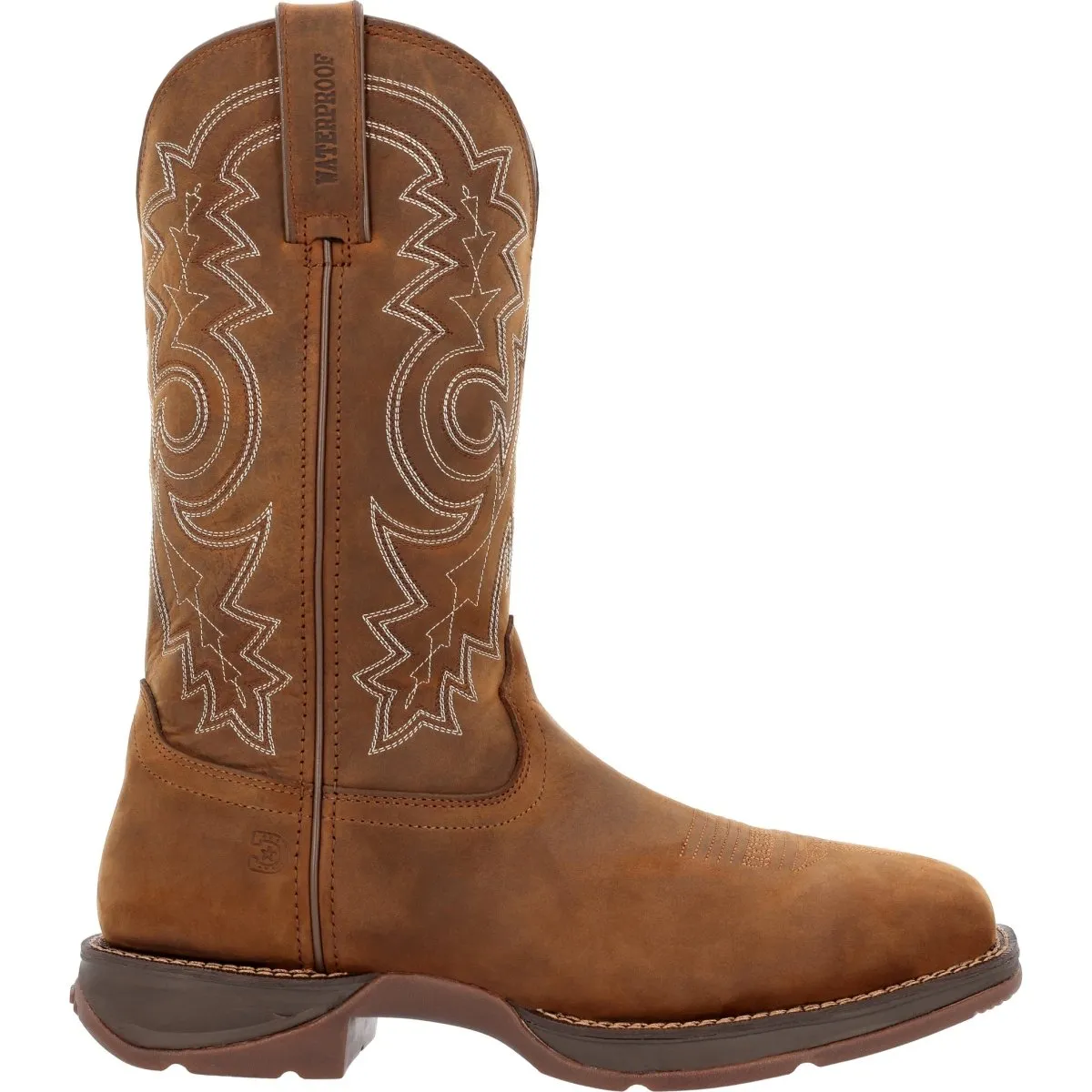 Durango Rebel Work Men's Steel Toe Waterproof Western Boots Ddb0389 In Saddle Brown