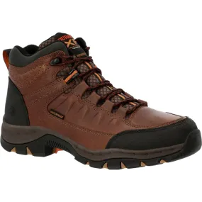Durango Renegade Xp 5" Dark Earth Waterproof Hiker Men's Boots Ddb0364 In Matte Black Pirarucu