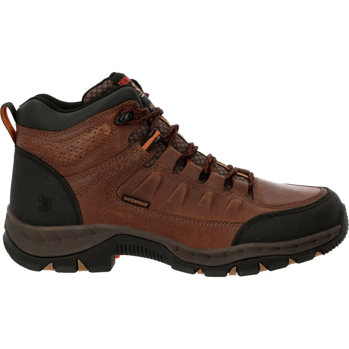 Durango Renegade Xp 5" Dark Earth Waterproof Hiker Men's Boots Ddb0364 In Matte Black Pirarucu