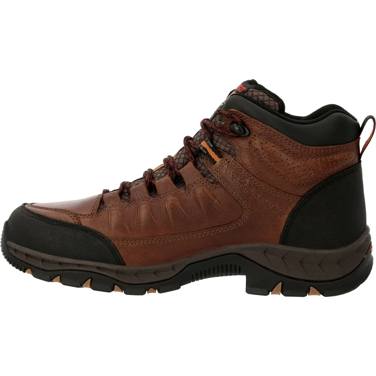 Durango Renegade Xp 5" Dark Earth Waterproof Hiker Men's Boots Ddb0364 In Matte Black Pirarucu