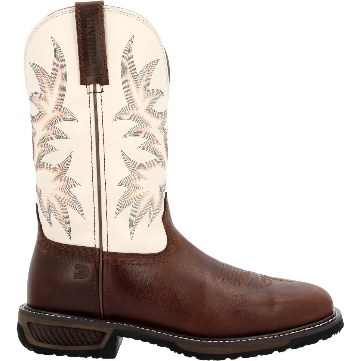 Durango Workhorse Men's Steel Toe Western Work Boots Ddb0426 In Chocolate And Bone