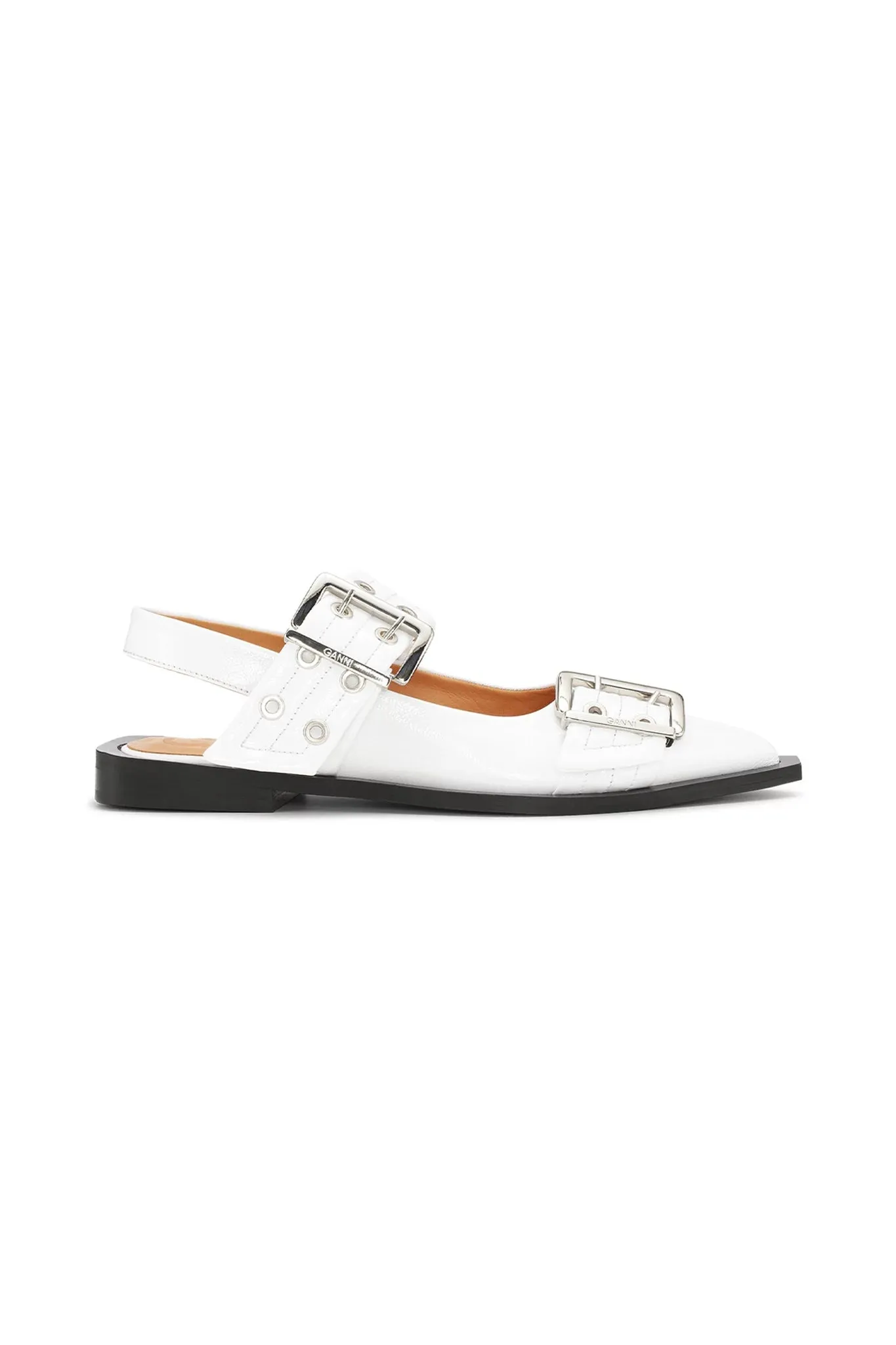 Feminine Buckle Ballerinas