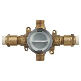 Flash Shower Rough-In Valve with CPVC Inlets and Universal Outlets and Screwdriver Stops