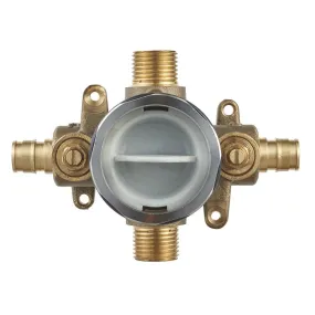 Flash Shower Rough-In Valve with PEX Inlets /Universal Outlets/Stops for Cold Expansion System