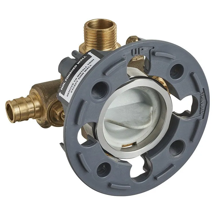 Flash Shower Rough-In Valve with PEX Inlets /Universal Outlets/Stops for Cold Expansion System