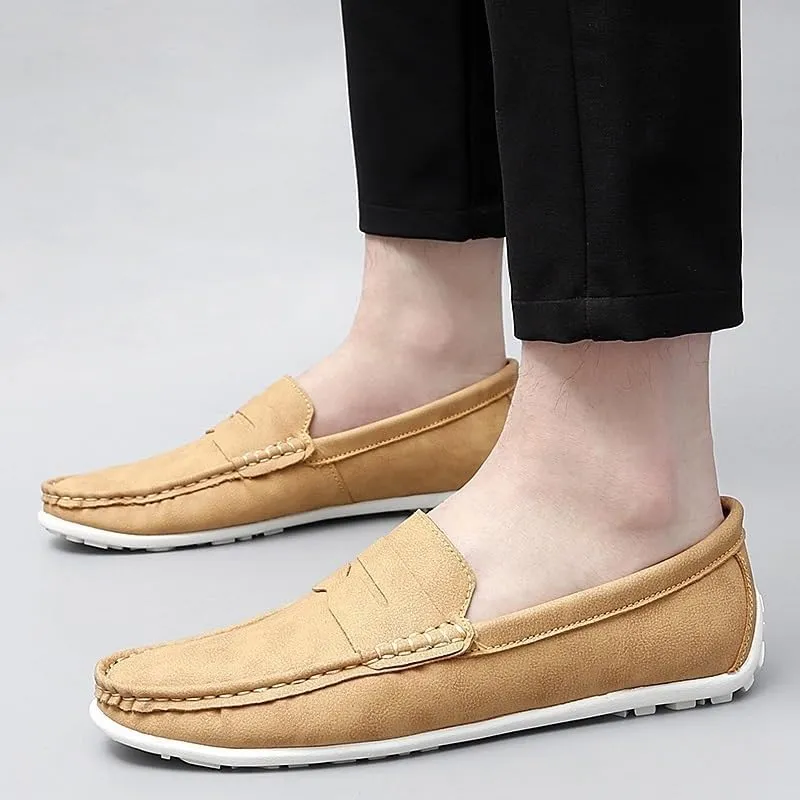 Fotwear Men Dress Shoes Black Leather Wedding Mens Shoes Slip On Office Men Loafers Plus Size Italian Designer Formal Shoes Male