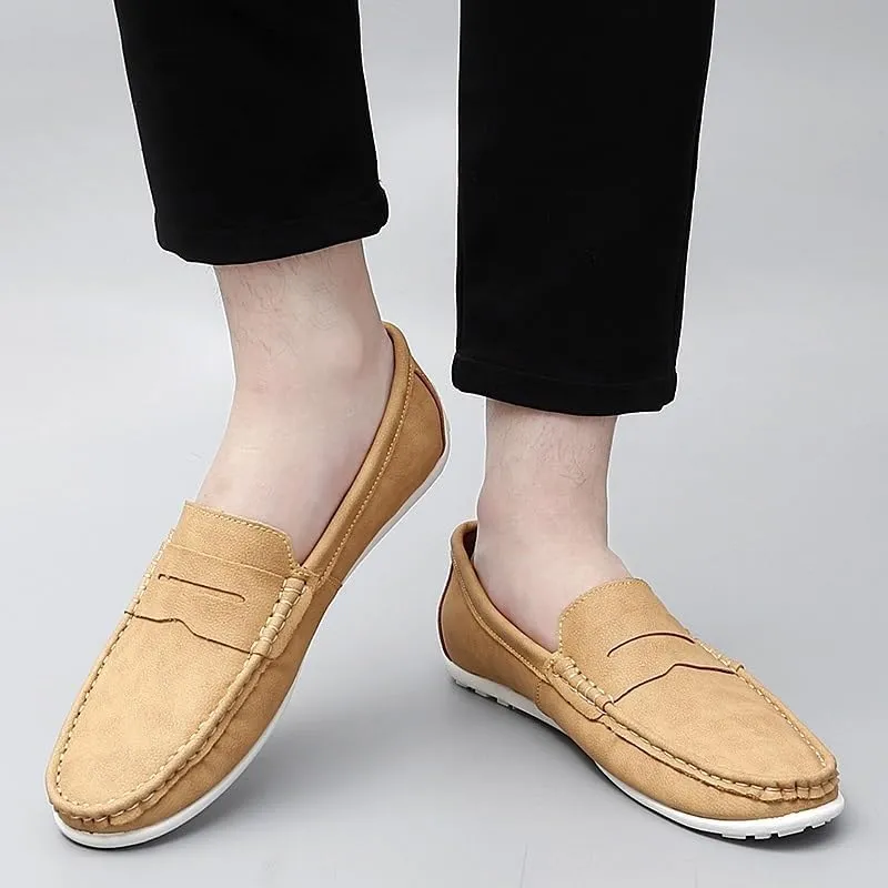 Fotwear Men Dress Shoes Black Leather Wedding Mens Shoes Slip On Office Men Loafers Plus Size Italian Designer Formal Shoes Male