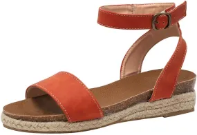 Gibobby Womens Sandals Flat Sandals for Women Size 9 Ladies Summer Waterproof Platform Woven Thick-Bottom Shoe Roman Shoes