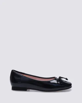 GILLOT BALLET FLATS BLACK PATENT LEATHER