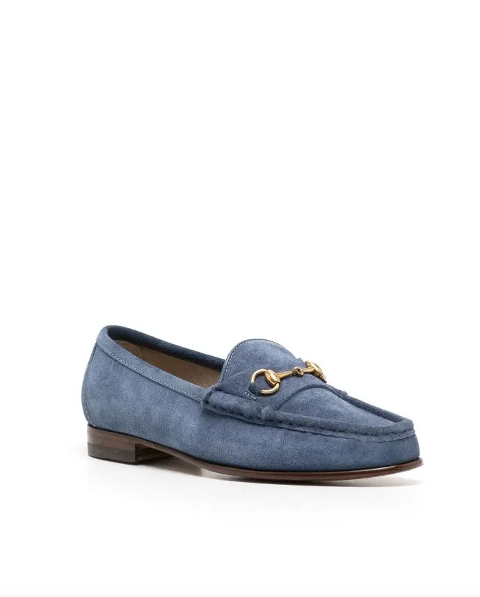 Gucci Light blue suede anniversary 1953 loafers