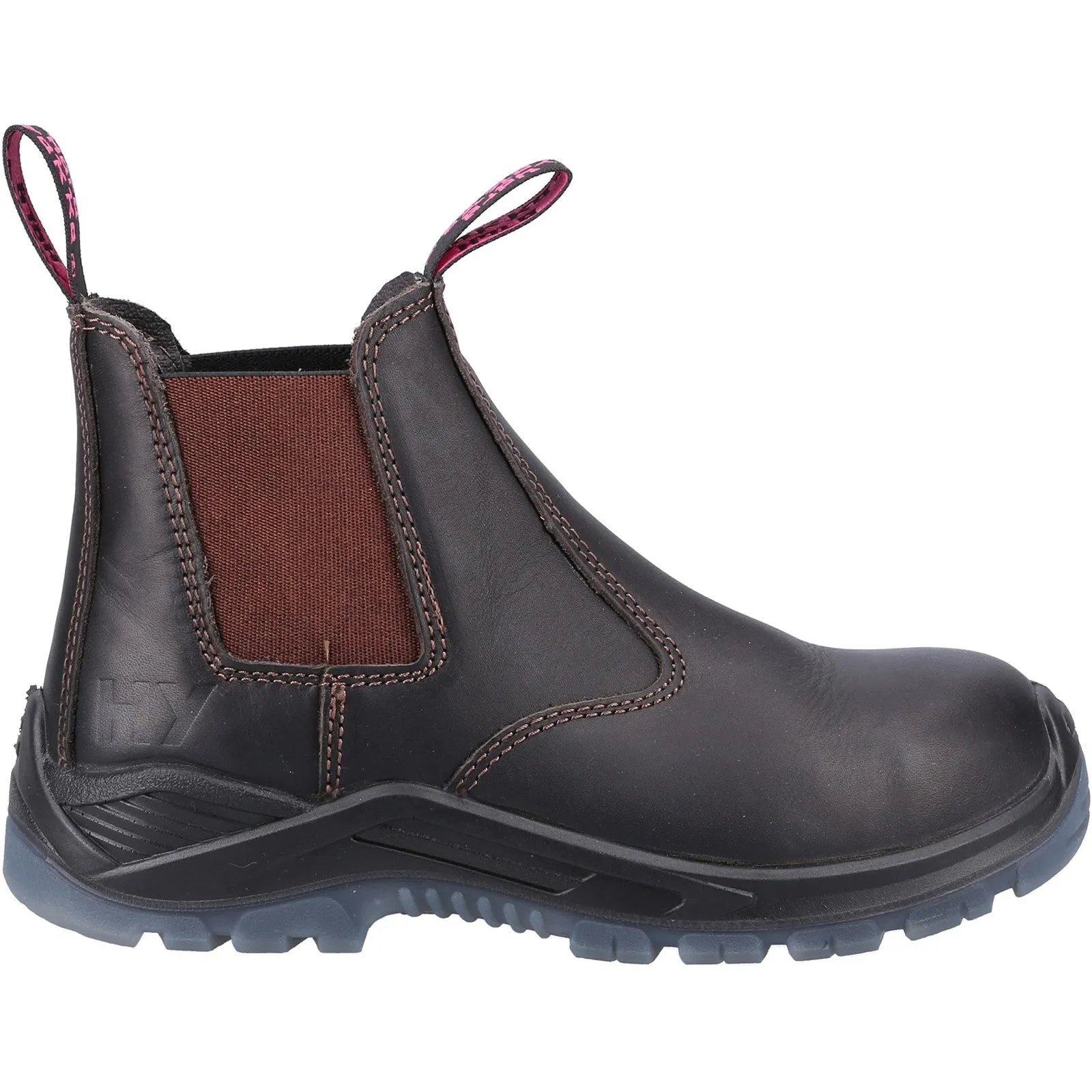 Hard Yakka Women's BANJO elastic sided Safety Boots - Brown