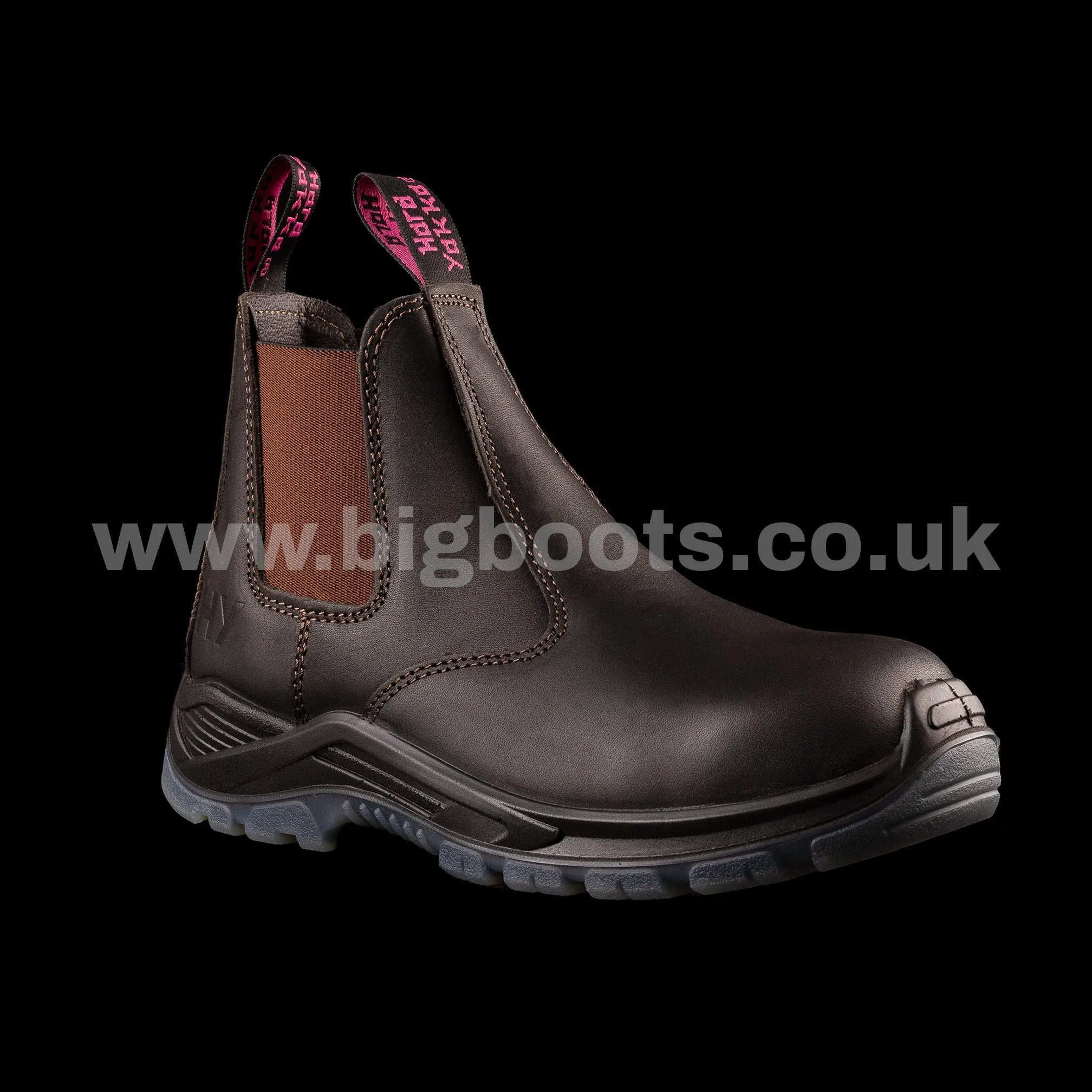 Hard Yakka Women's BANJO elastic sided Safety Boots - Brown