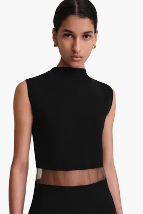 High-Neck Evening Top