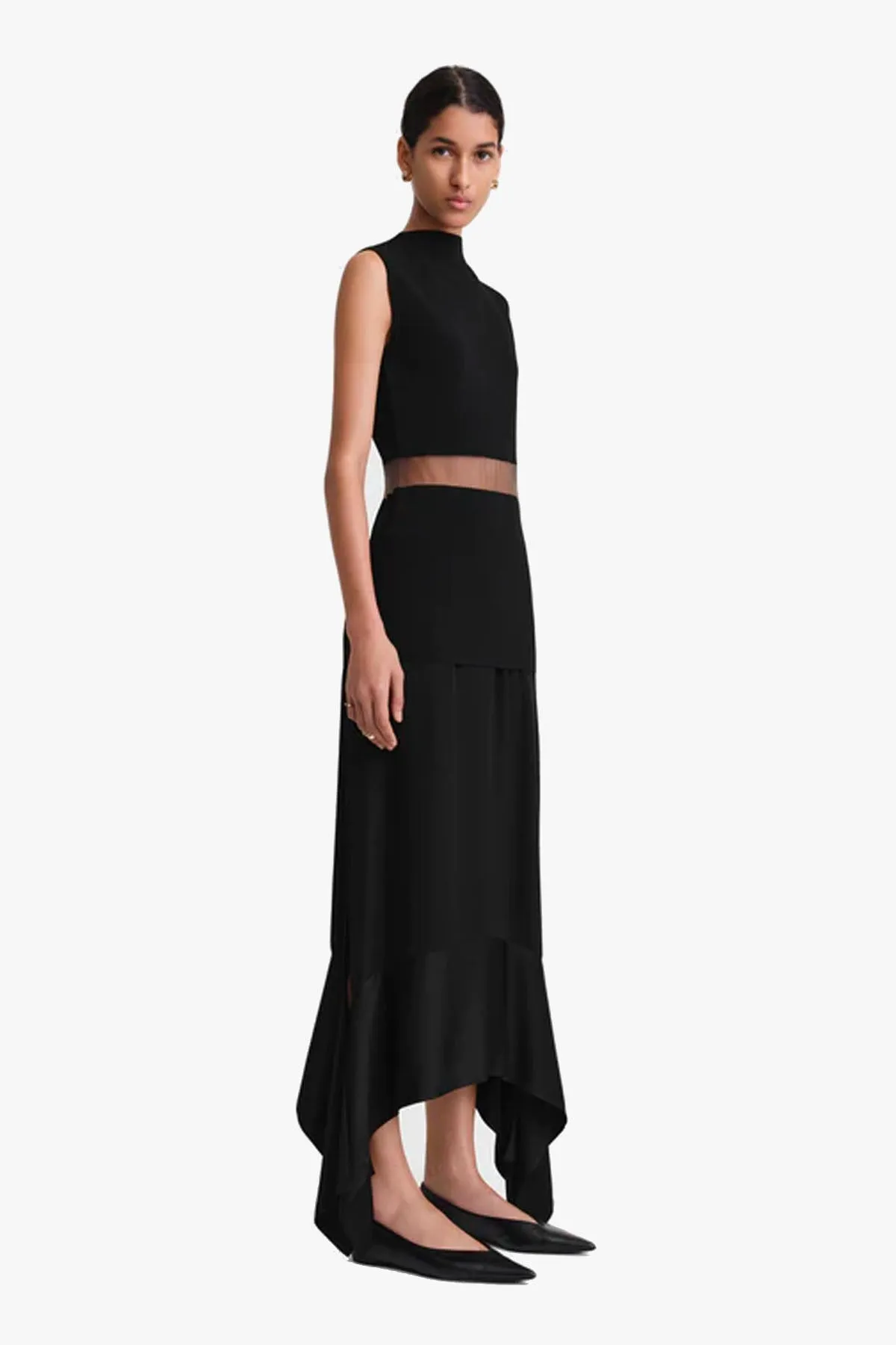 High-Neck Evening Top