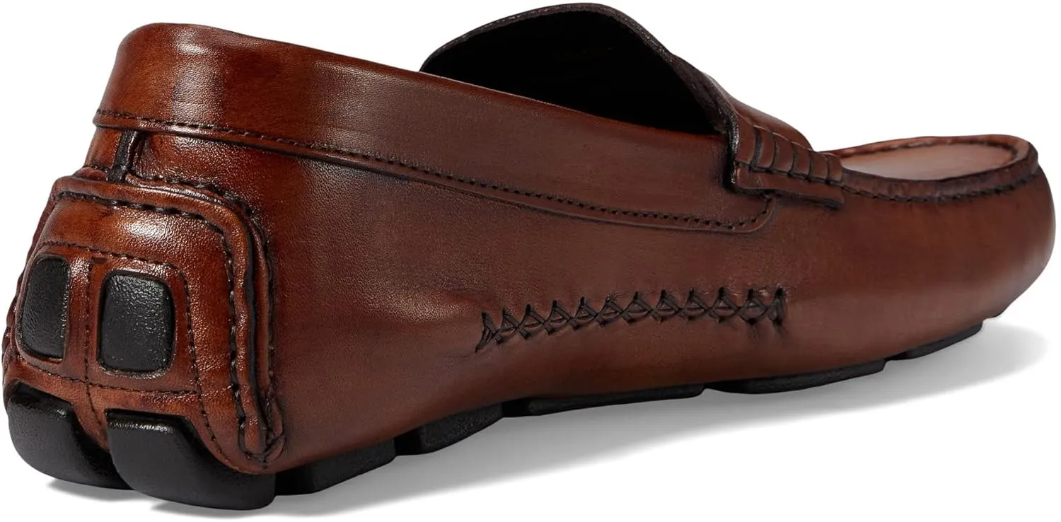 Johnston & Murphy Mens Dayton Penny Shoes - Mens Dress Shoes, Leather Moccasin Shoes, Dress Shoes for Men, Cushioned Footbed, Mens Penny Loafers, Business Casual Shoes
