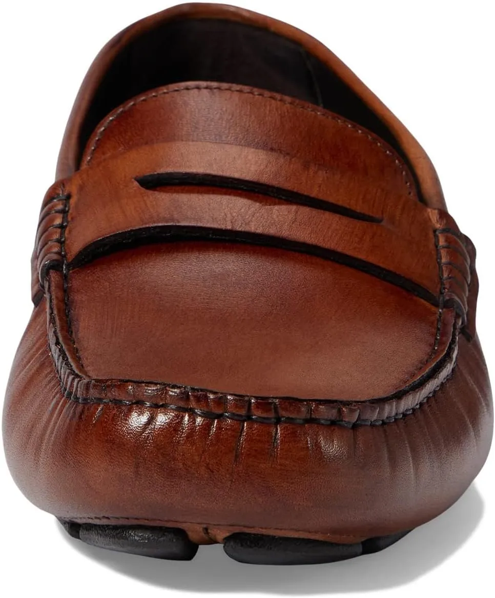 Johnston & Murphy Mens Dayton Penny Shoes - Mens Dress Shoes, Leather Moccasin Shoes, Dress Shoes for Men, Cushioned Footbed, Mens Penny Loafers, Business Casual Shoes