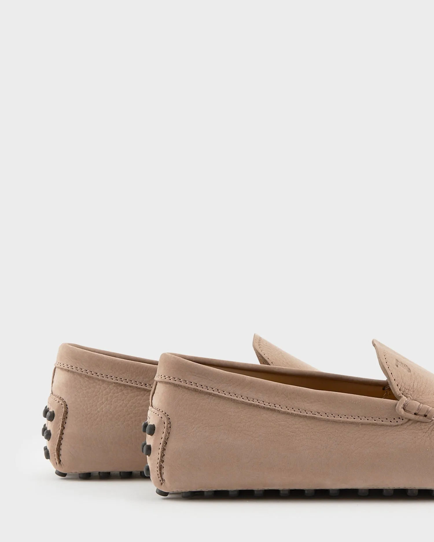 Light Beige Nubuck Gommino Driving Shoes
