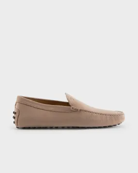Light Beige Nubuck Gommino Driving Shoes