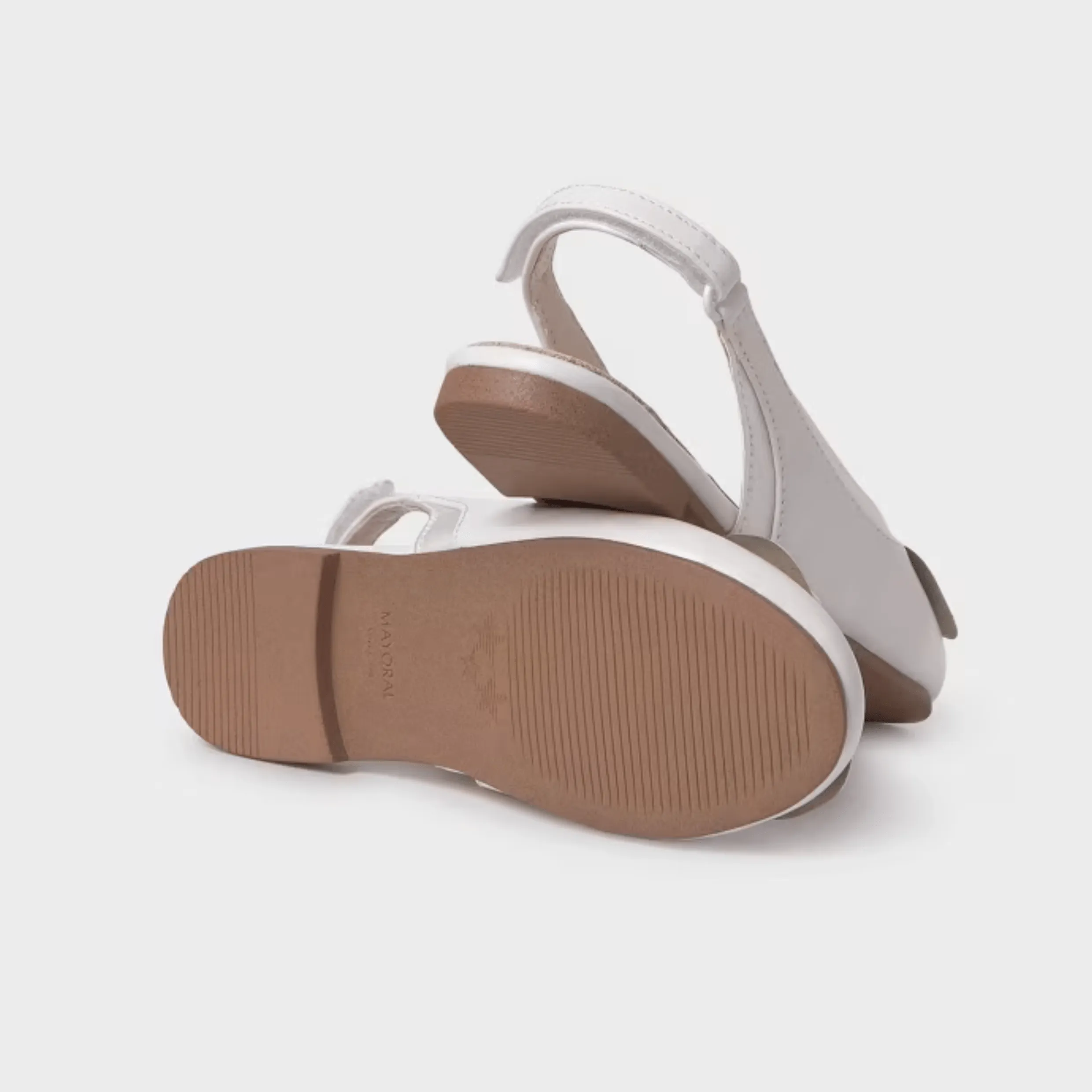 Mayoral Ballet Flats with Bow - Pearl white