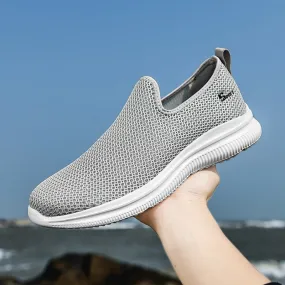 Men Loafers Shoes Light Walking Mesh Breathable Casual Shoes