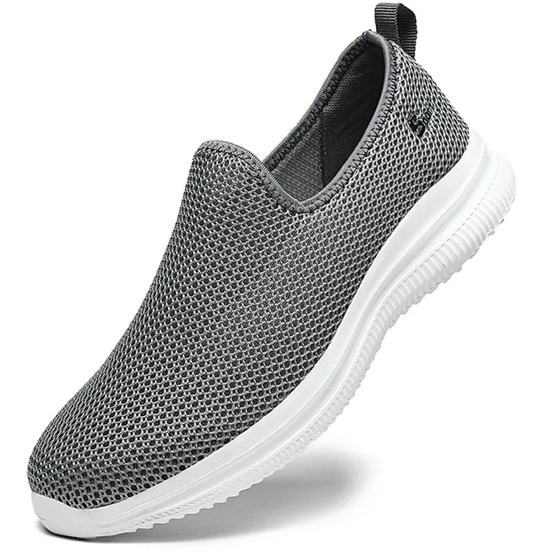 Men Loafers Shoes Light Walking Mesh Breathable Casual Shoes
