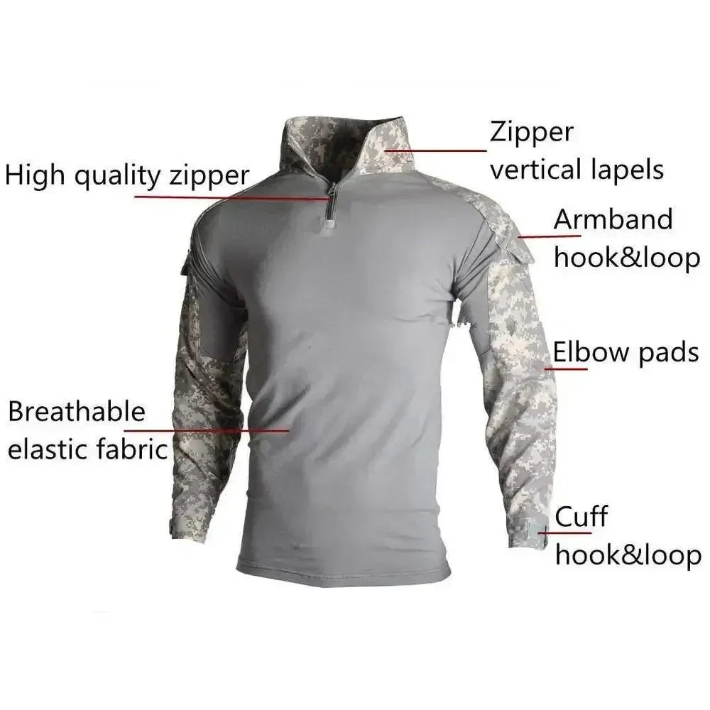 Men’s Tactical Camouflage Hunting, Airsoft, Paintball & Outdoor Uniform Suit
