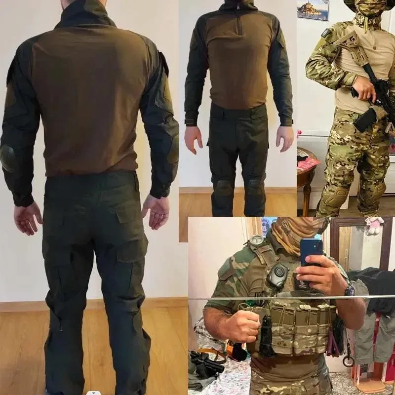 Men’s Tactical Camouflage Hunting, Airsoft, Paintball & Outdoor Uniform Suit
