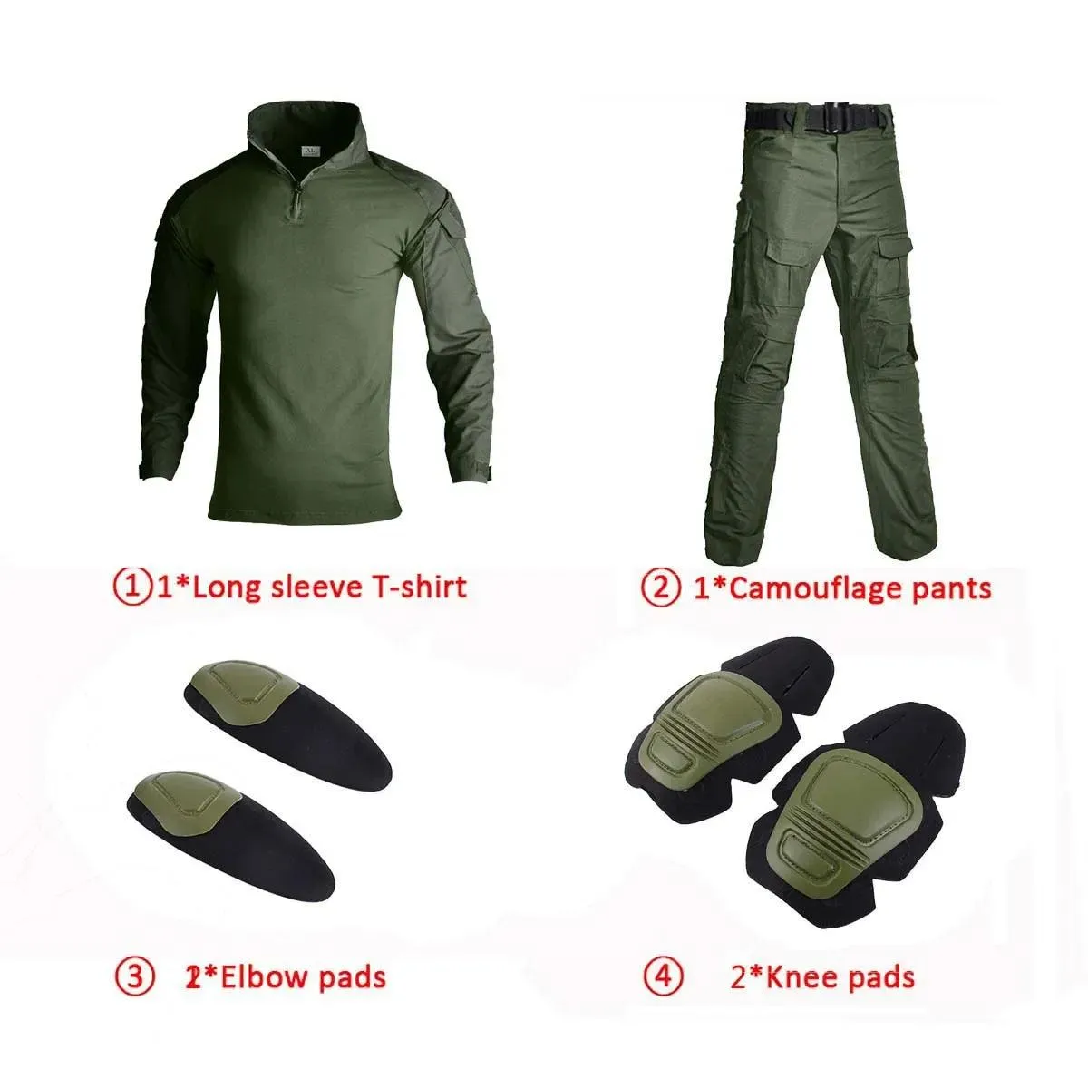 Men’s Tactical Camouflage Hunting, Airsoft, Paintball & Outdoor Uniform Suit