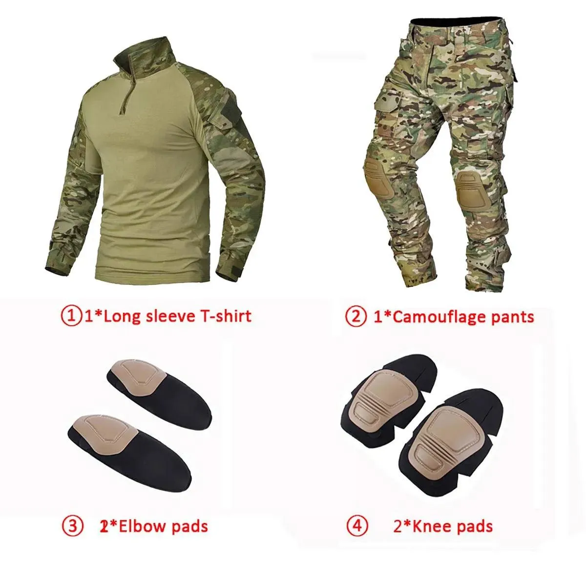 Men’s Tactical Camouflage Hunting, Airsoft, Paintball & Outdoor Uniform Suit