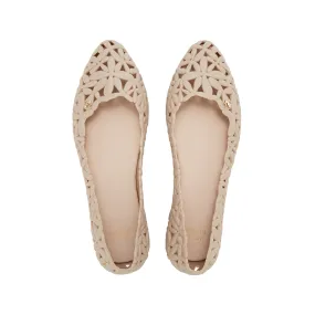 Morgana Matt Flat Ballerinas Cream