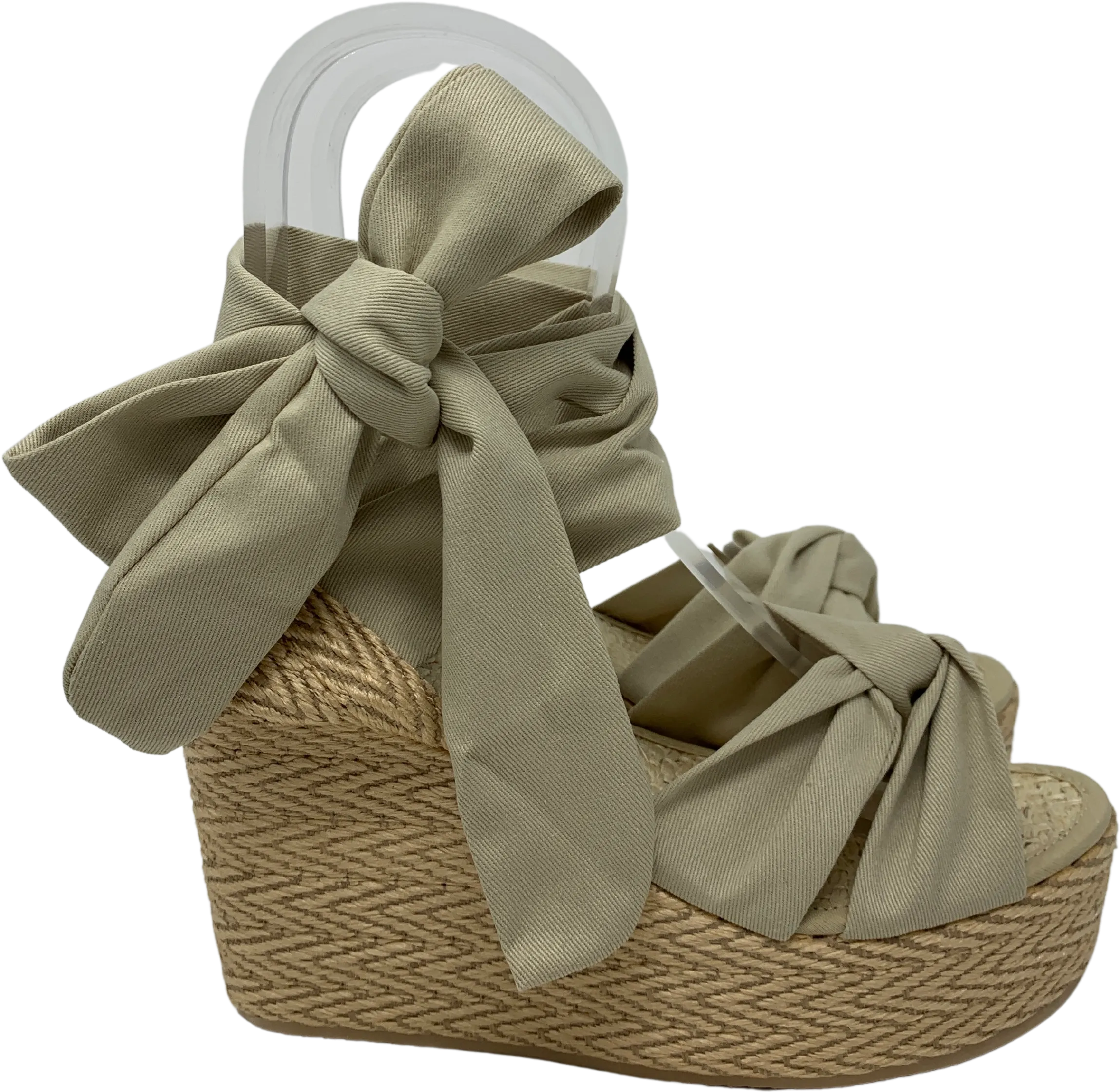 Mother of Pearl High Wedges Espadrilles