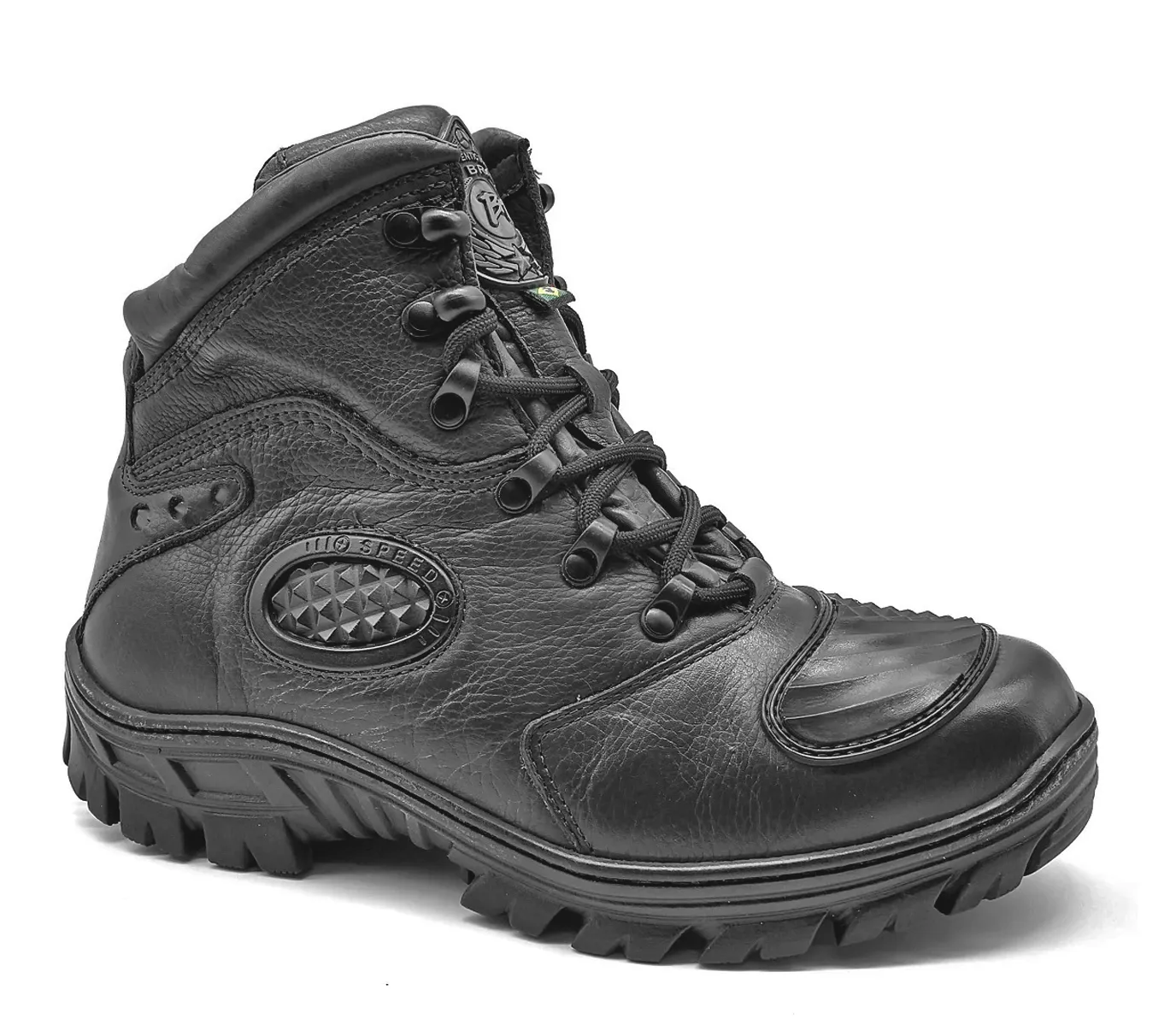 Motorcycle Boots Black Leather Tactical Hiking