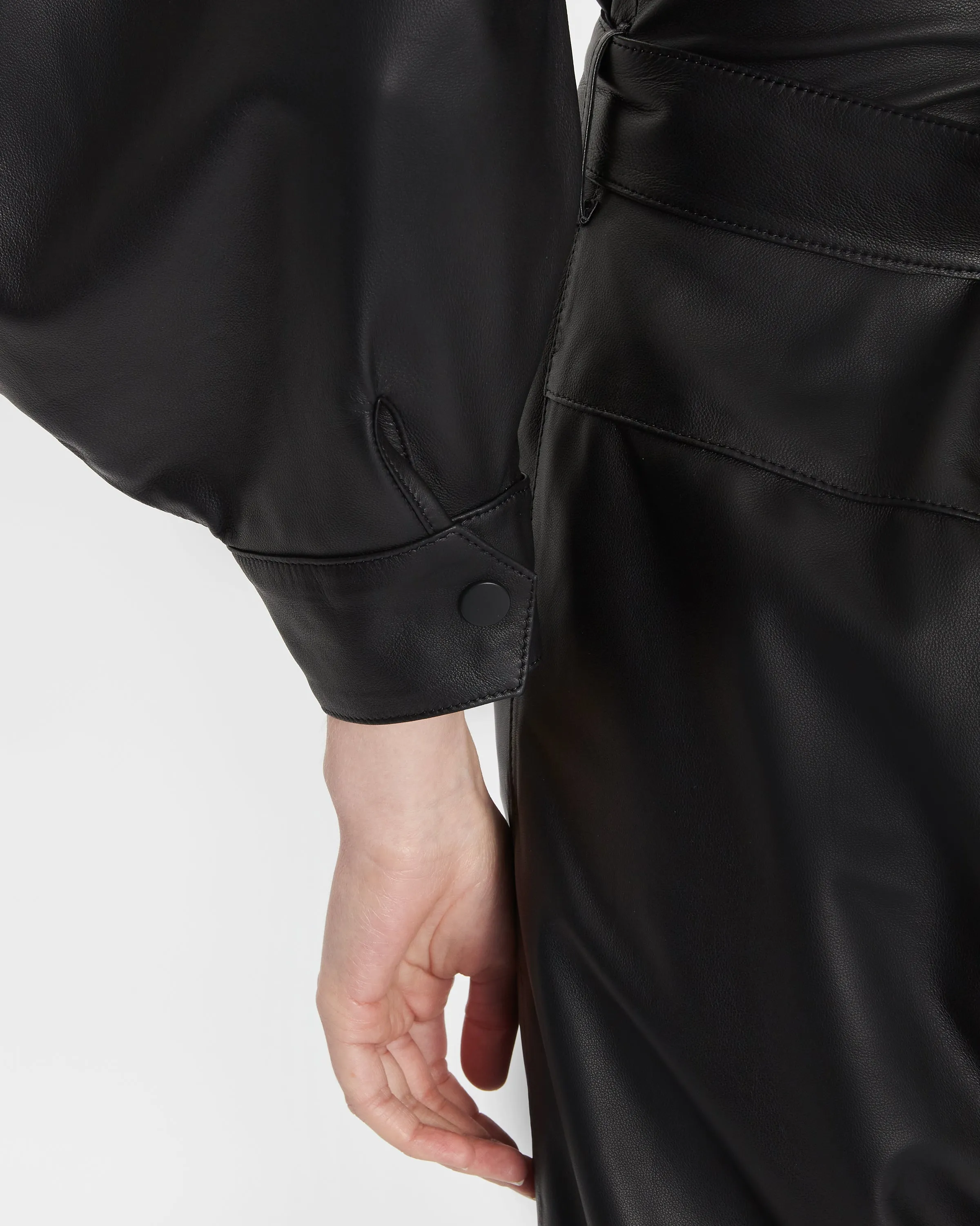 Ophelia CIRCLE SLEEVE JUMPSUIT - BLACK