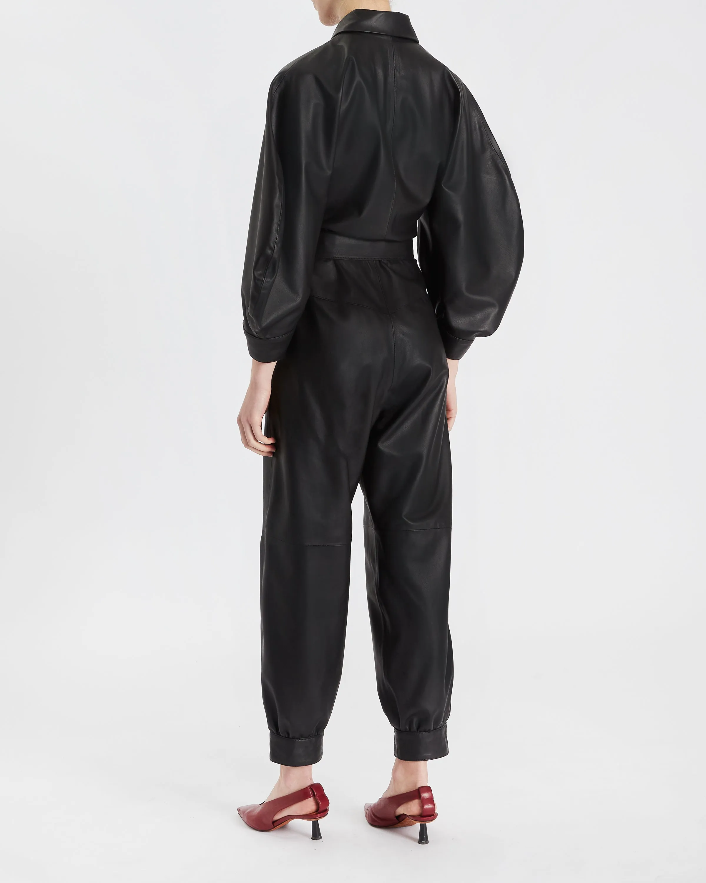 Ophelia CIRCLE SLEEVE JUMPSUIT - BLACK