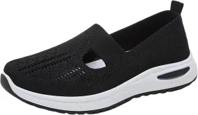 Orthopedic Shoes for Women Breathable Soft Slip On Running Shoes for Women Arch Support Casual Shoes for Fall White Sneakers Red Tennis Shoe Loafers Shoe