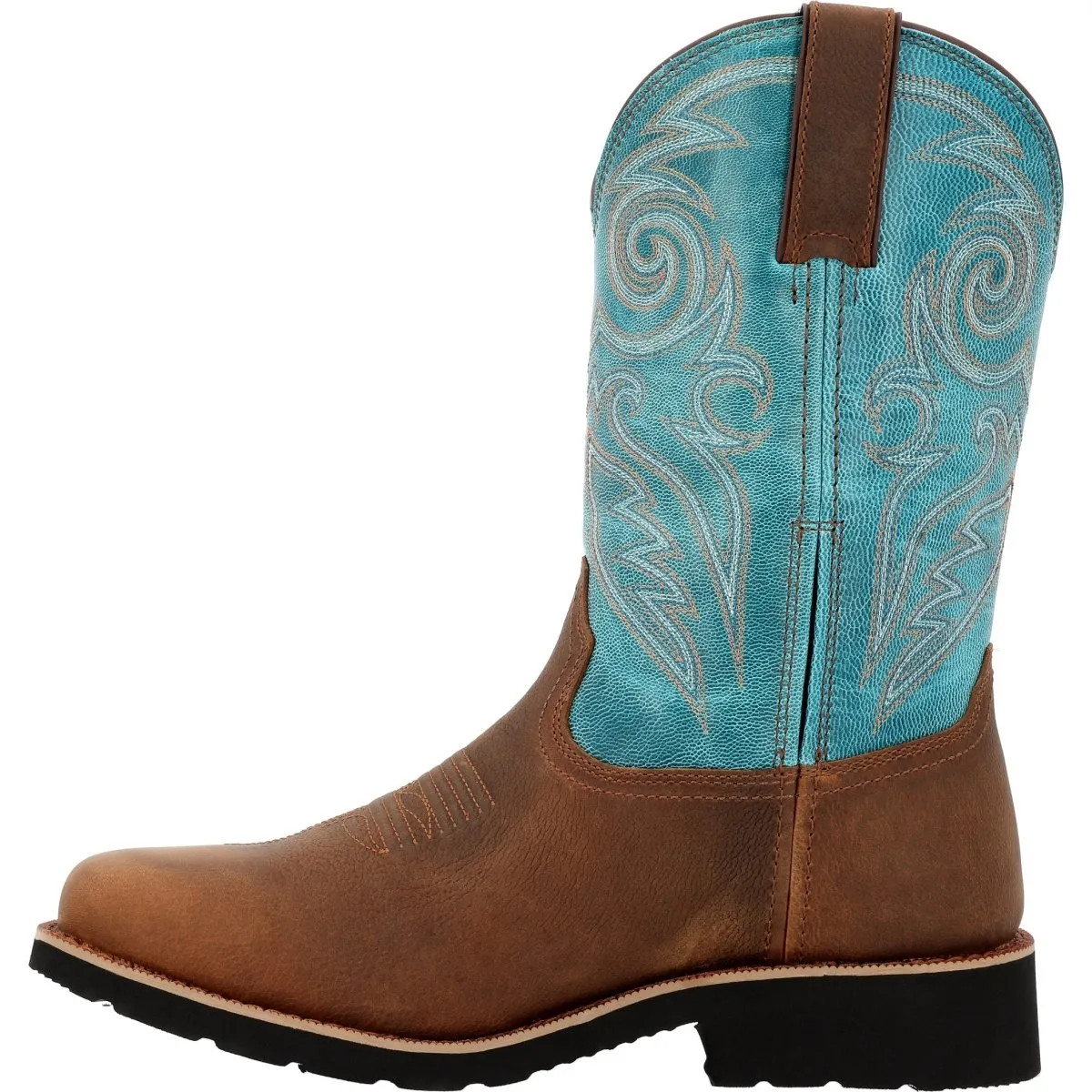 Rocky Monocrepe Men's 12” Waterproof Western Boots Rkw0441 In Blue