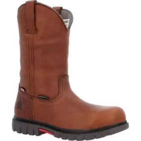 Rocky Usa Worksmart Men's Waterproof Composite Toe Boots Rkk0402 In Brown