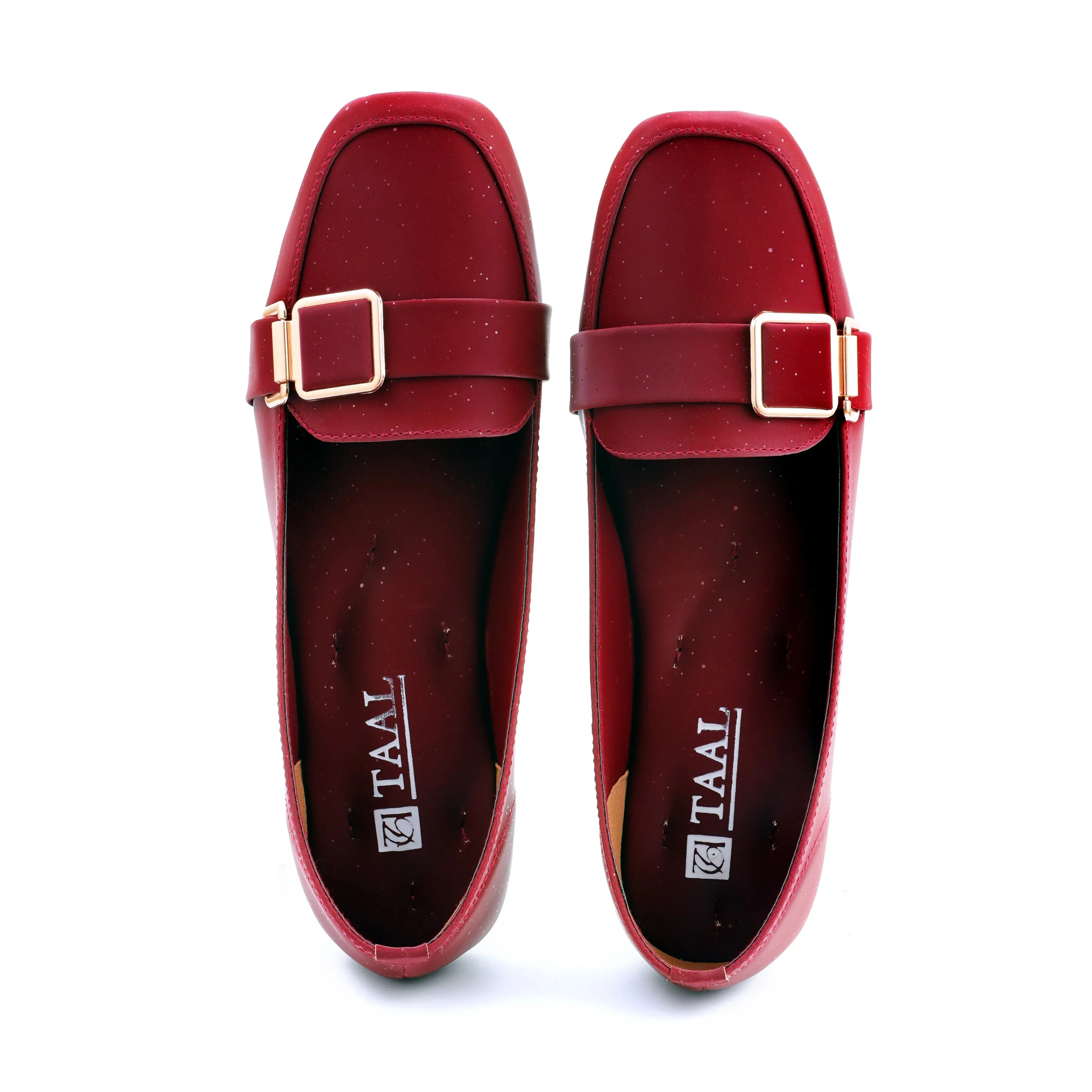Rosy Maroon Women Flat Pumps