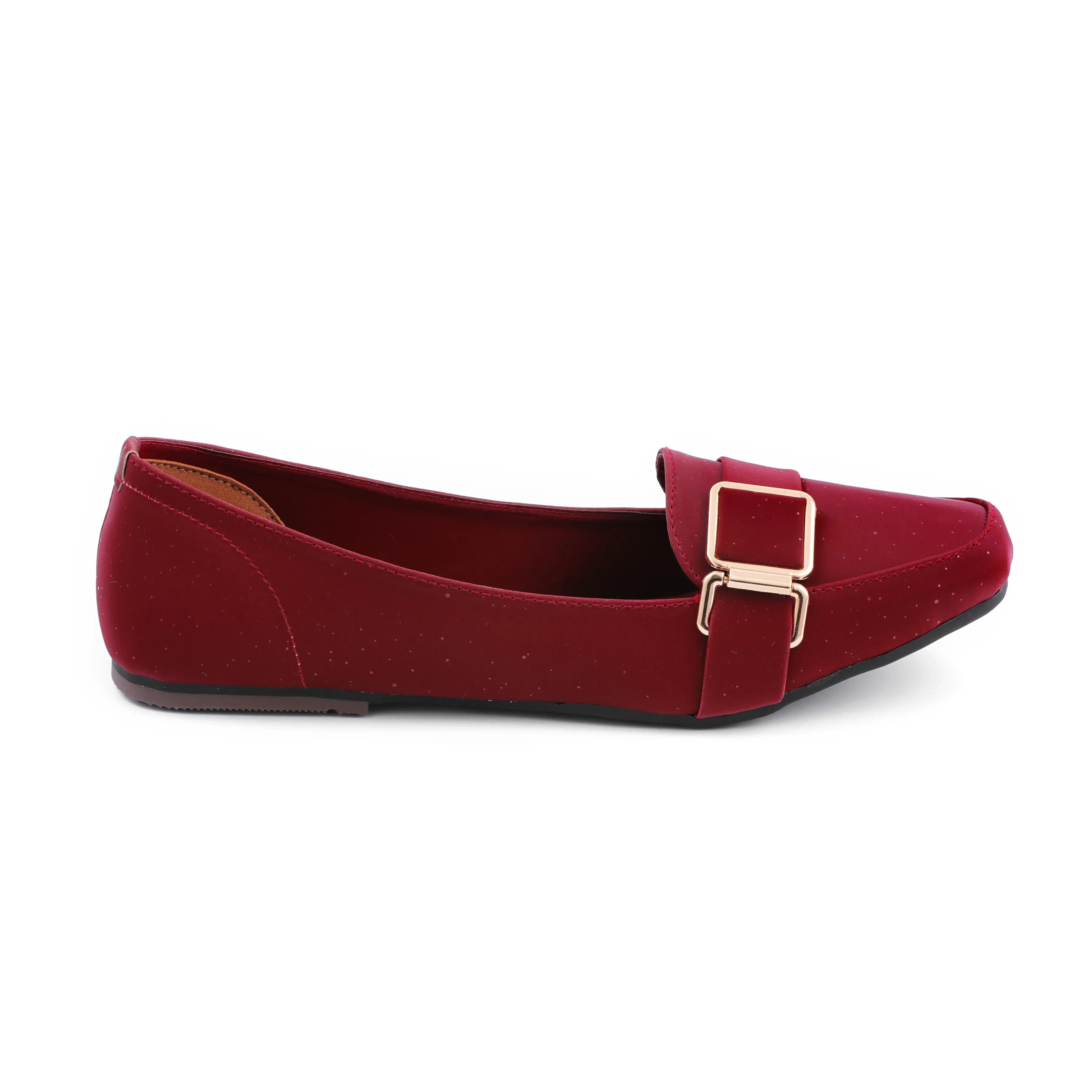 Rosy Maroon Women Flat Pumps