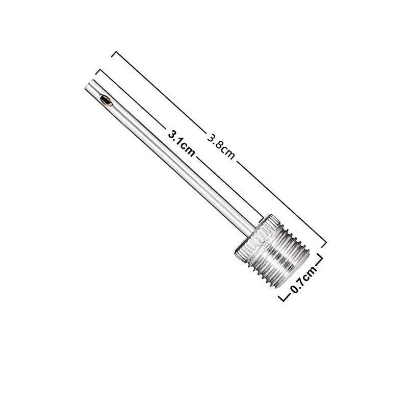 (Set of 30) Stainless steel ball valve needle valve adapter for air pump - silver