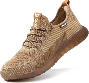 SUADEX Steel Toe Shoes for Men Women Indestructible Steel Toe Sneakers Lightweight Work Safety Shoes Puncture Proof Composite Toe