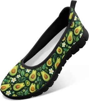 SYtrade Women's Art Travel Shoes Black Sole Slip On Summer Loafers