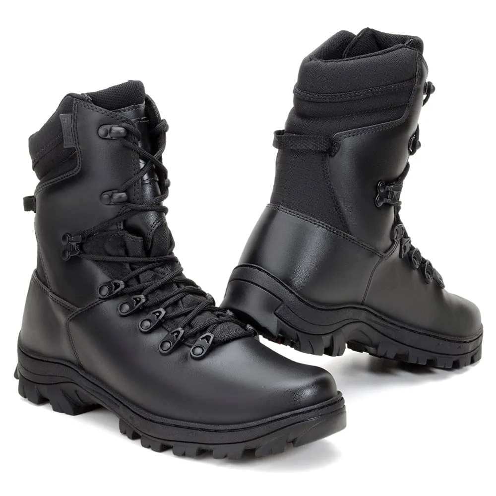 Tactical Boots Action Black Synthetic Microfiber Lace