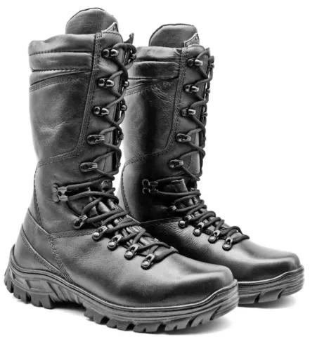 Tactical Boots Black Leather Military Outdoor Combat
