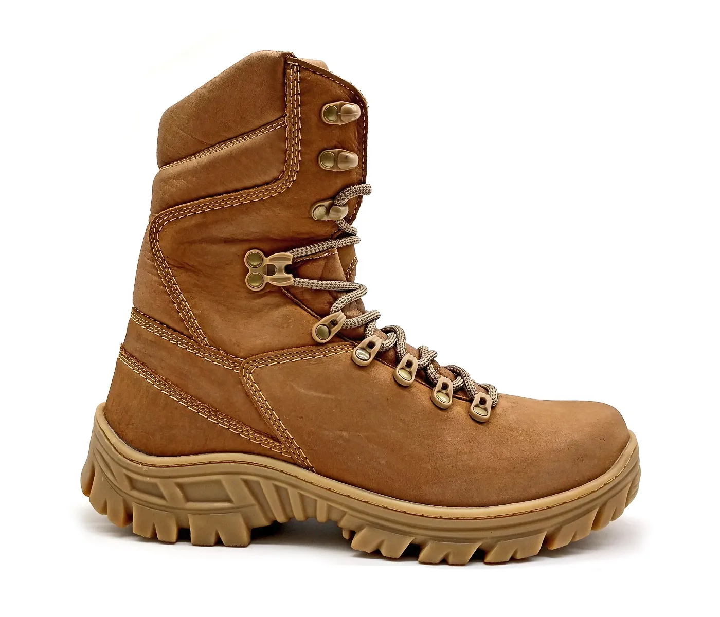 Tactical Boots Tan Genuine Leather Combat Army Military